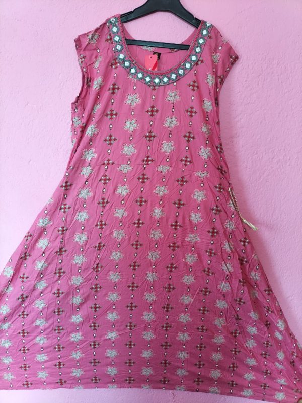 Fish Cut Kurti – Pink