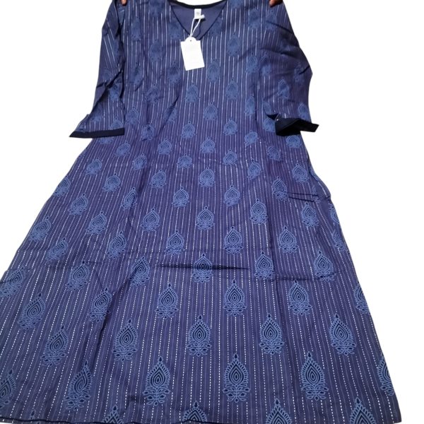 STYLELIST Kurti – Dark Blue Printed