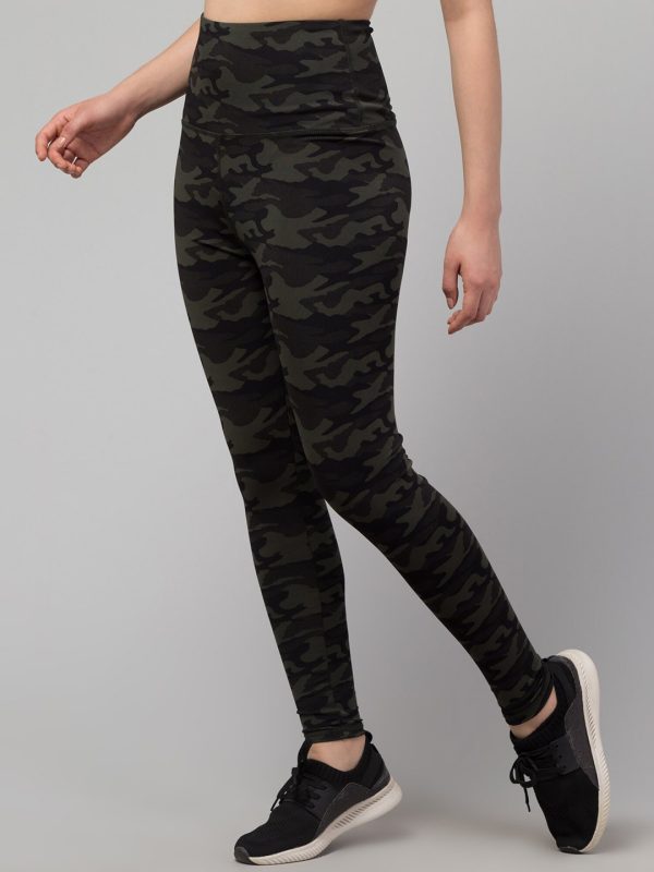 Latest Stylish High Quality Army Print Sport Wear/Printed Gym Tights/Printed Yoga Pant/Army Running Wear For Women's & Girls - Image 5