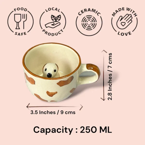 Clayful Homes DOGGO MUG – Handmade Ceramic Mug for Pet Lovers - Image 2