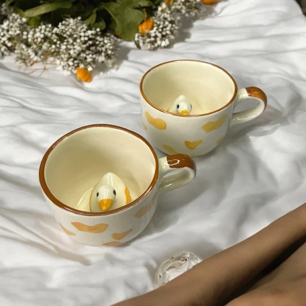 Clayful Homes QUACK DUCK MUG – Handmade Ceramic Mug - Image 4