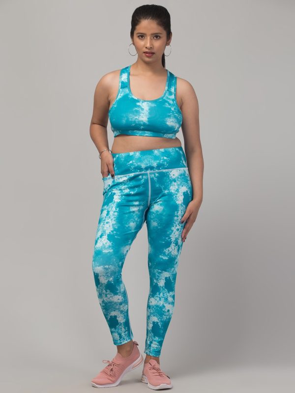 Latest Stylish High Quality Printed Sports Wear Set/Printed Gym Tights and Bra Set/Printed Yoga Wear Set For Women's & Girls - Image 5