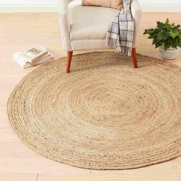 Ntural Jute Attractive Rugs 3x3ft - Image 2