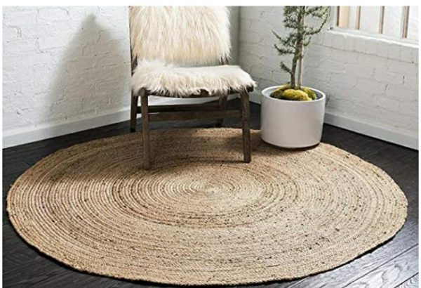 Ntural Jute Attractive Rugs 3x3ft - Image 3