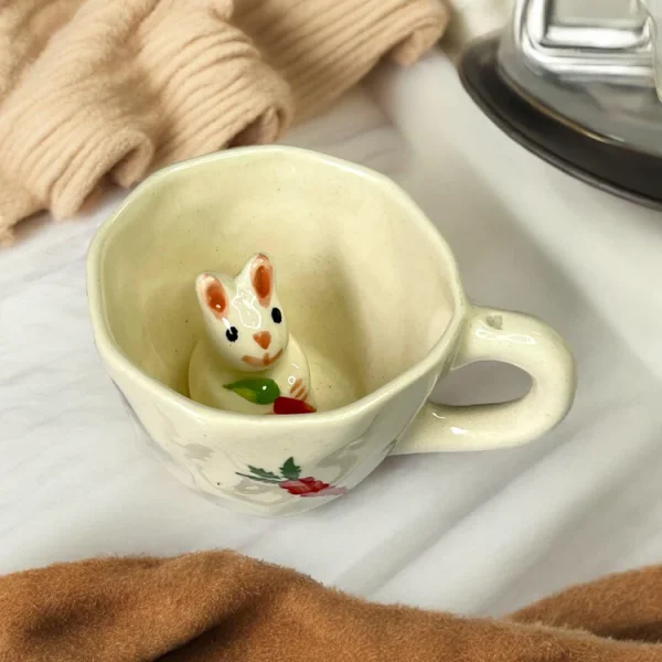 Clayful Homes RABBIT MUG – Handmade Ceramic Mug