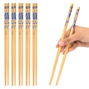 5 Pairs Natural Bamboo Reusable Chopsticks for Sushi, Noodles, Fried Rice