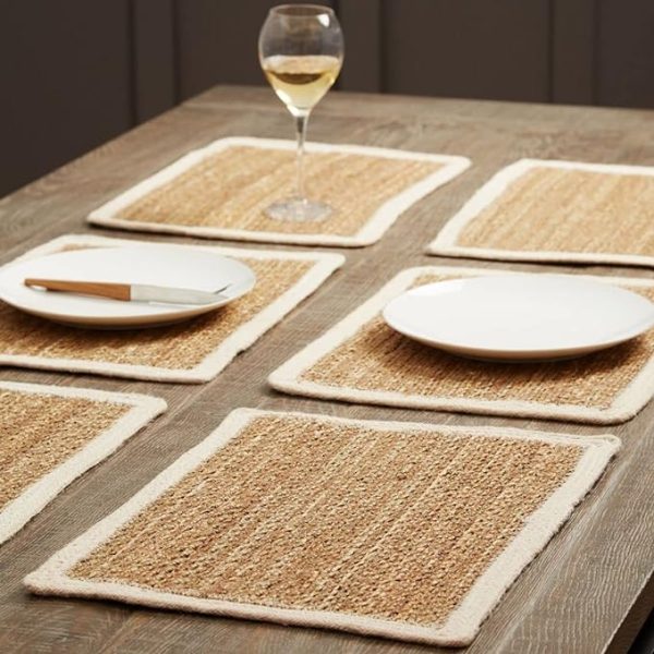 Jute Dining Table Mat 30x30cms Set of 6