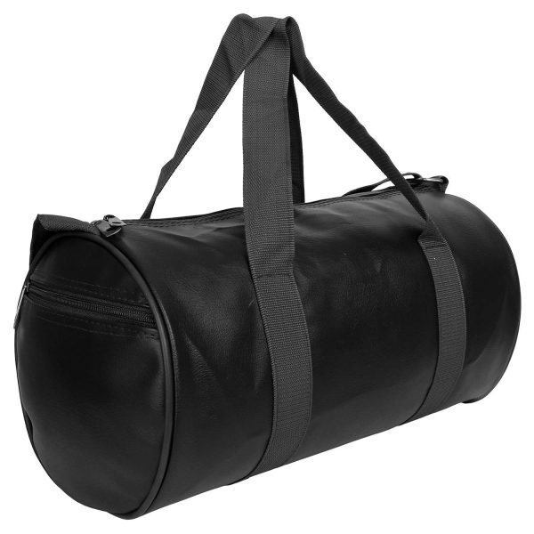 Black Sports Gym Bag with Shoulder Strap for Men and Women