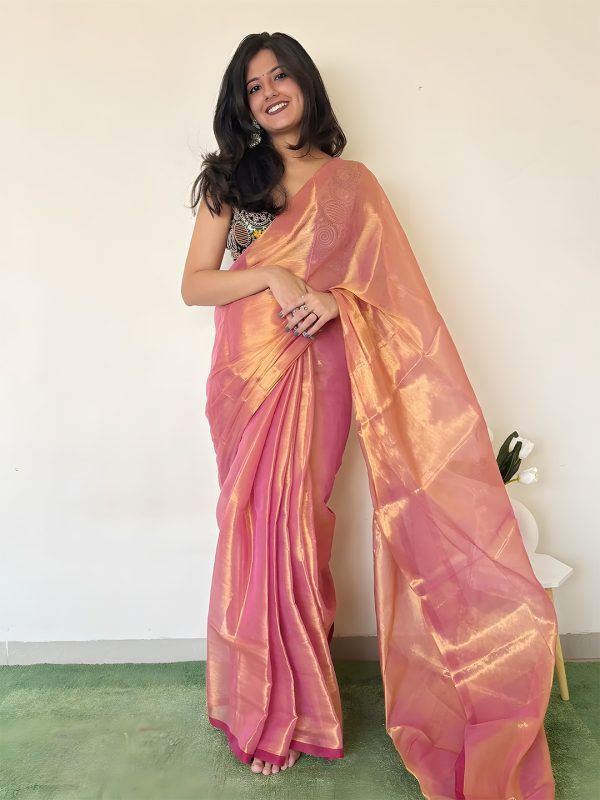 TISSUE SILK SAREE - Image 10