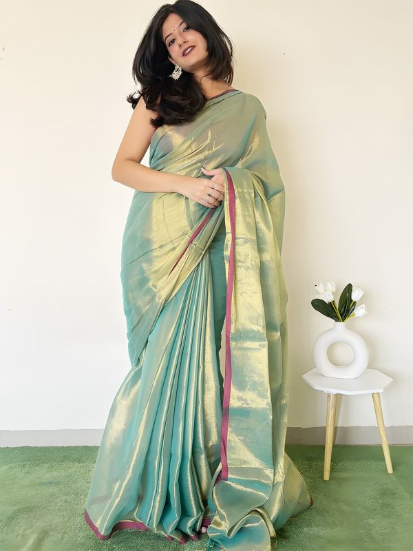 TISSUE SILK SAREE - Image 13