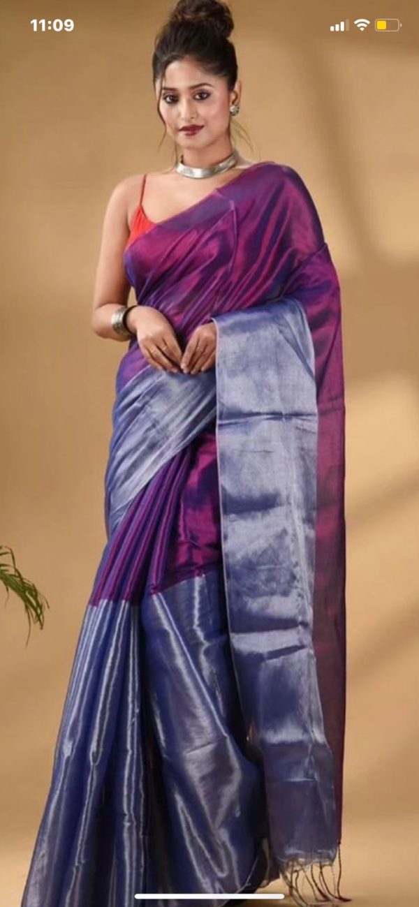 TISSUE SILK SAREE - Image 7