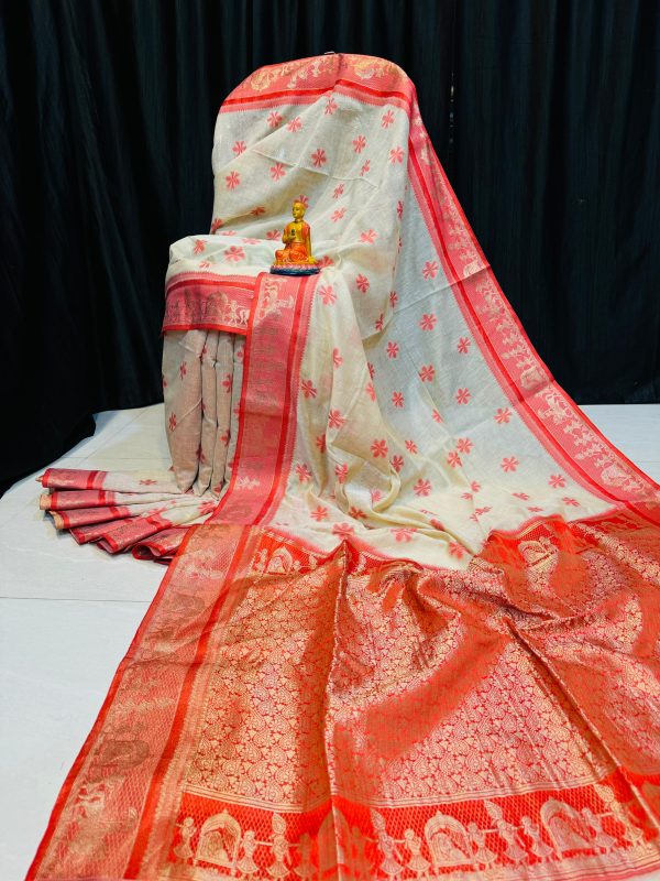 Tussar BALUCHARI JAAMDANI SAREE - Image 3