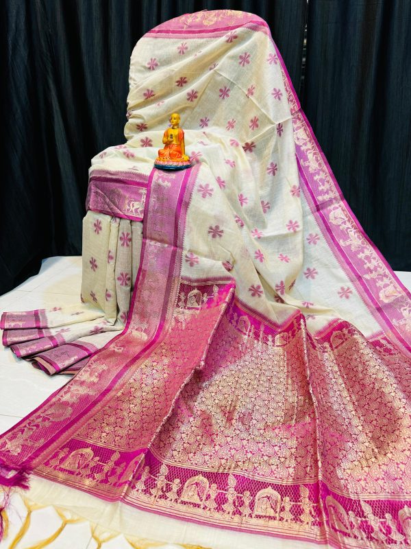 Tussar BALUCHARI JAAMDANI SAREE - Image 5