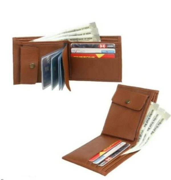 (Pack of 2) Brown Album Multispace Fashionable Unique Men Wallets