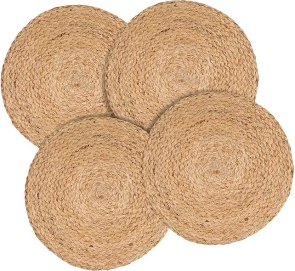 Jute Dining Table Mat 30x30cms Set of 4 - Image 3