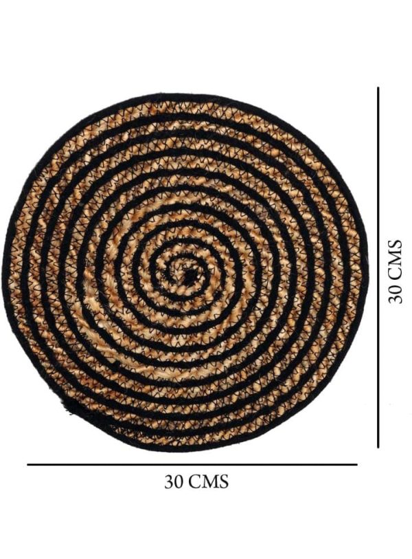 Jute Dining Table Mat 30x30cms Set of 4 - Image 2