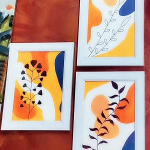 Boho Handmade Painting for Wall Decoration (SET OF 3)