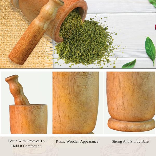 Wooden Mortar And Pestle (Okhali And Musal) - Image 6