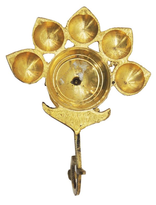 Brass Table Decor Oil Lamp Deepak 5 Wicks (FMAS317 A) - Image 3