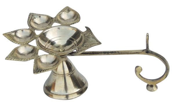 Brass Table Decor Oil Lamp Deepak 5 Wicks (FMAS317 D) - Image 2