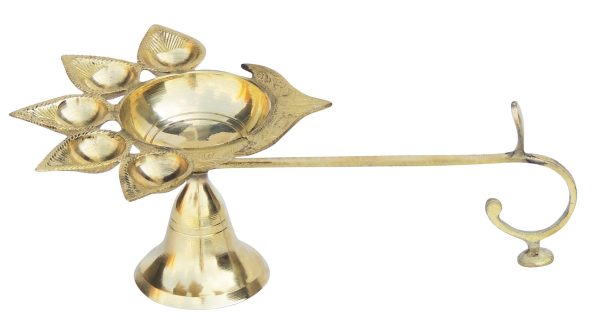 Brass Table Decor Oil Lamp Deep Jyoti (FMAS317 H) - Image 2