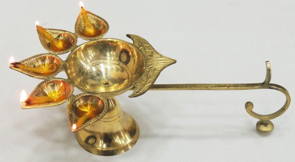 Brass Table Decor Oil Lamp Deep Jyoti (FMAS317 H)