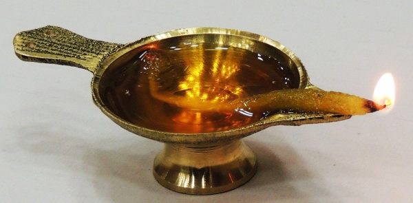 Brass Table Decor Oil Lamp Deepak No. 0 (FMAS626 A)