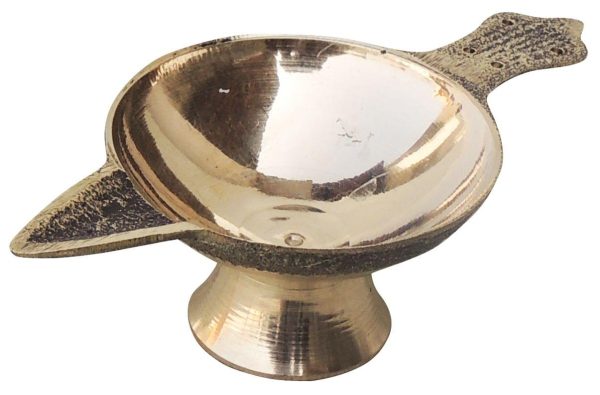 Brass Table Decor Oil Lamp Deepak No. 3 (FMAS626 D) - Image 2