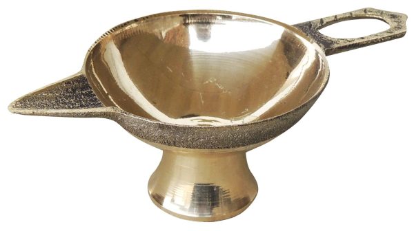 Brass Table Decor Oil Lamp Deepak No. 4 (FMAS626 E) - Image 3