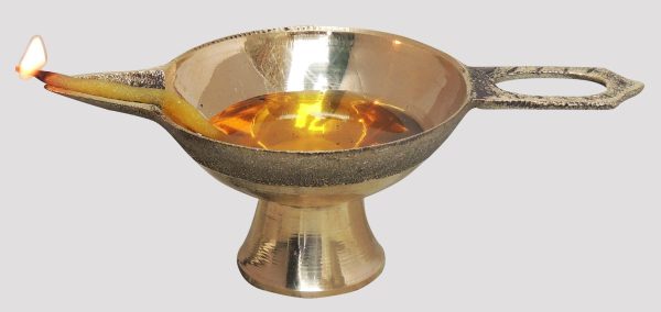 Brass Table Decor Oil Lamp Deepak No. 4 (FMAS626 E)