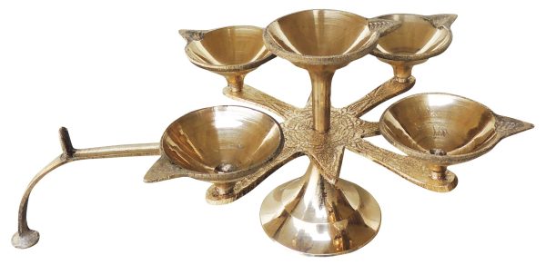 Brass Table Decor Star Deepak, Oil Lamp (FMAS628 A) - Image 2