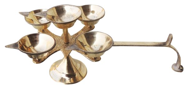 Brass Table Decor Star Deepak, Oil Lamp (FMAS628 E) - Image 2