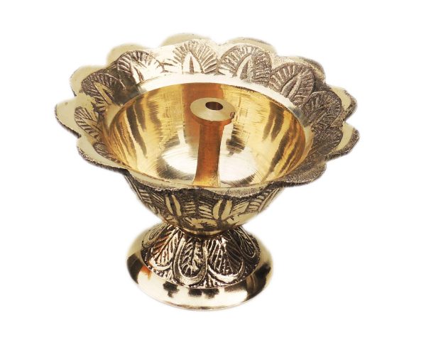 Brass Table Decor Oil Lamp Deepak (FMAS636 C) - Image 2