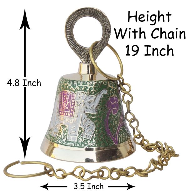 Brass Hanging Temple Pooja Bell, Hanging Bell (FMAS641 A)