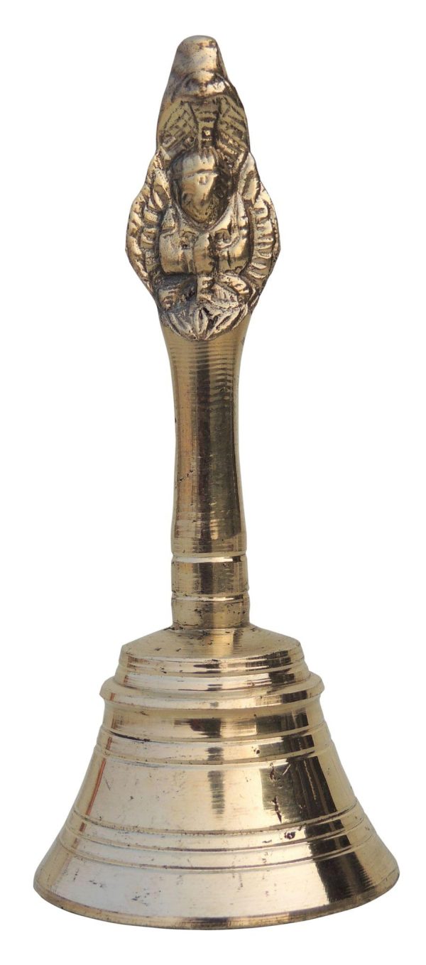 Brass Pooja Hand Bell, Garun Ganti (FMAS676 D)