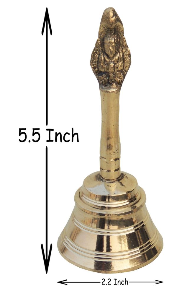 Brass Pooja Hand Bell, Garun Ganti (FMAS676 E) - Image 2