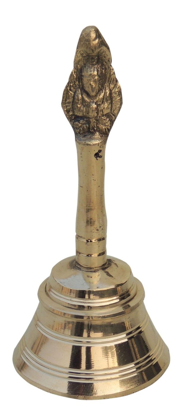 Brass Pooja Hand Bell, Garun Ganti (FMAS676 F)