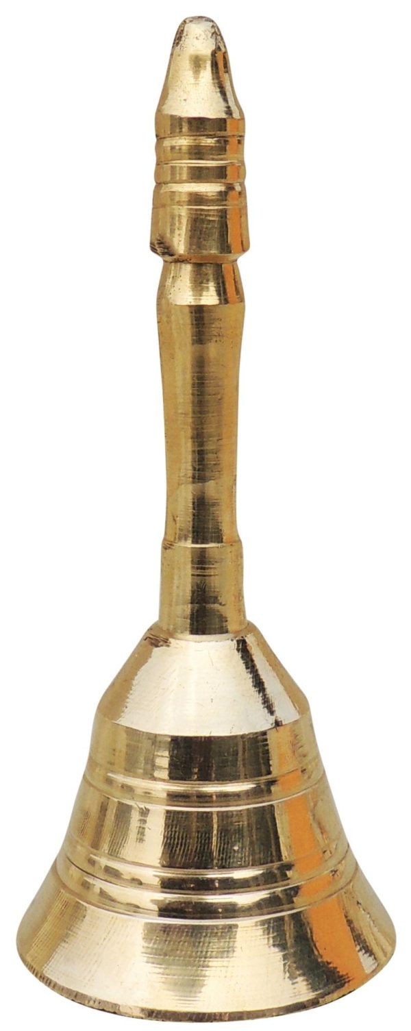 Brass Pooja Hand Bell, Meenar Ganti (FMAS678 C) - Image 2