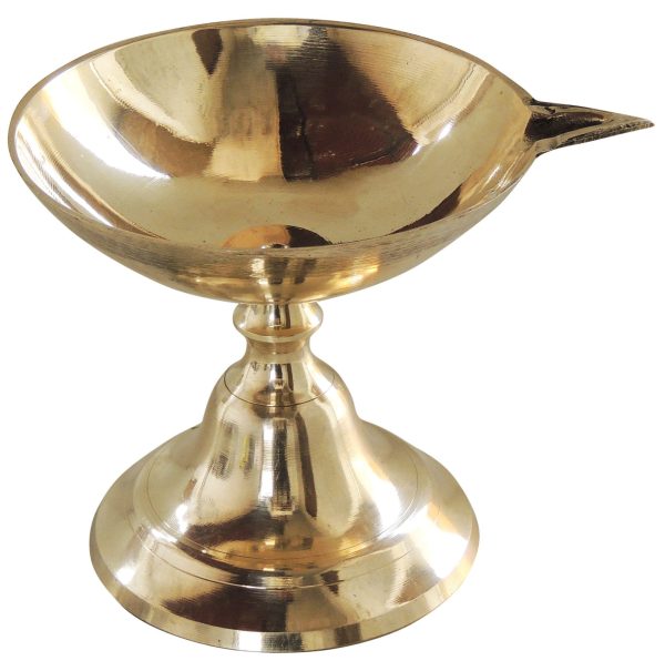 Brass Table Decor Panti Stand Deepak No. 4 Pooja Item (FMAS685 D) - Image 2