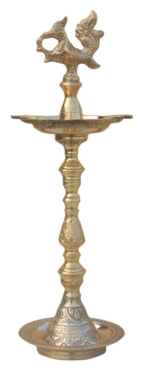 Brass Table Decor Mahabharat Oil Lamp, Deepak (FMAS686 A)