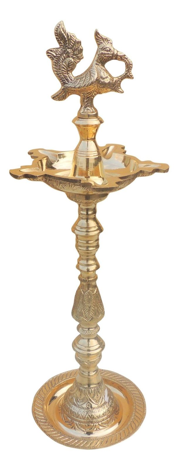 Brass Table Decor Mahabharat Oil Lamp, Deepak (FMAS686 B)