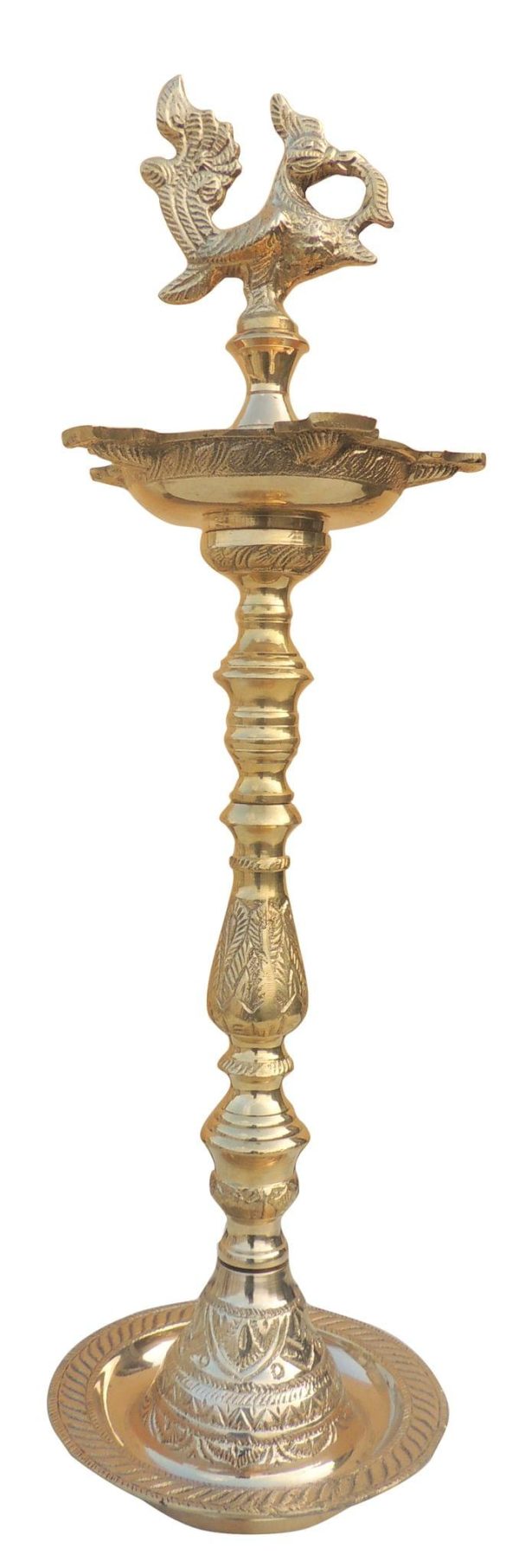 Brass Table Decor Mahabharat Oil Lamp, Deepak (FMAS686 C)