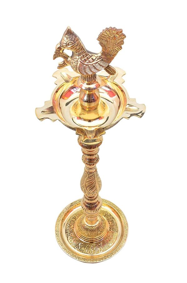 Brass Table Decor Mahabharat Oil Lamp Deepak (FMAS686 E) - Image 2