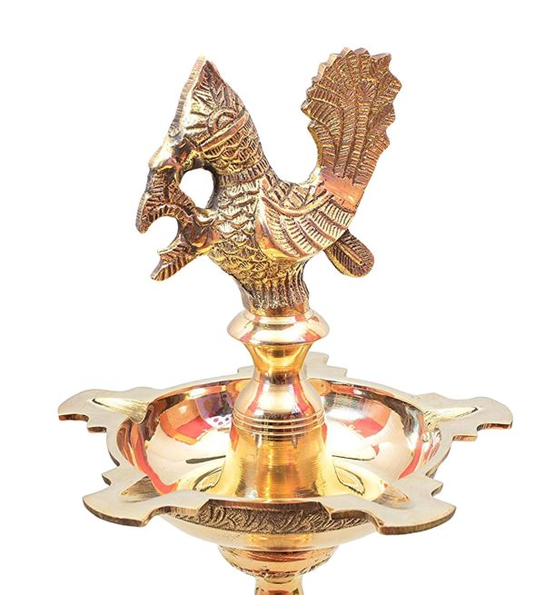 Brass Table Decor Mahabharat Oil Lamp Deepak (FMAS686 E) - Image 3