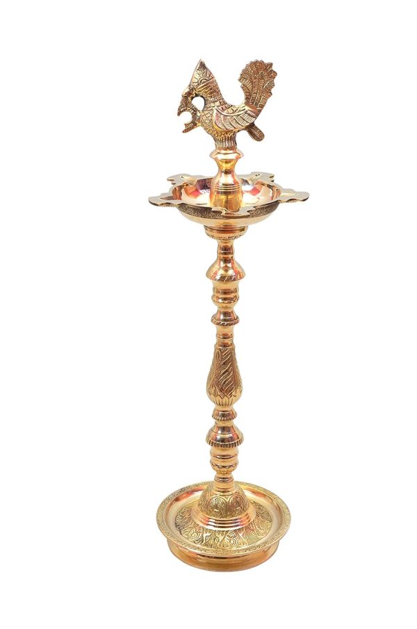 Brass Table Decor Mahabharat Oil Lamp, Deepak (FMAS686 F) - Image 3