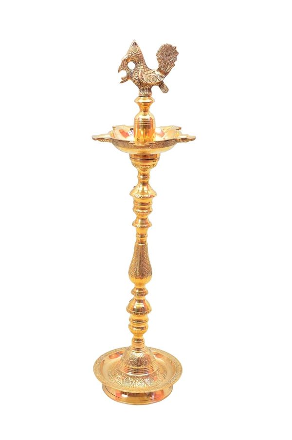 Brass Table Decor Mahabharat Oil Lamp, Deepak (FMAS686 F)