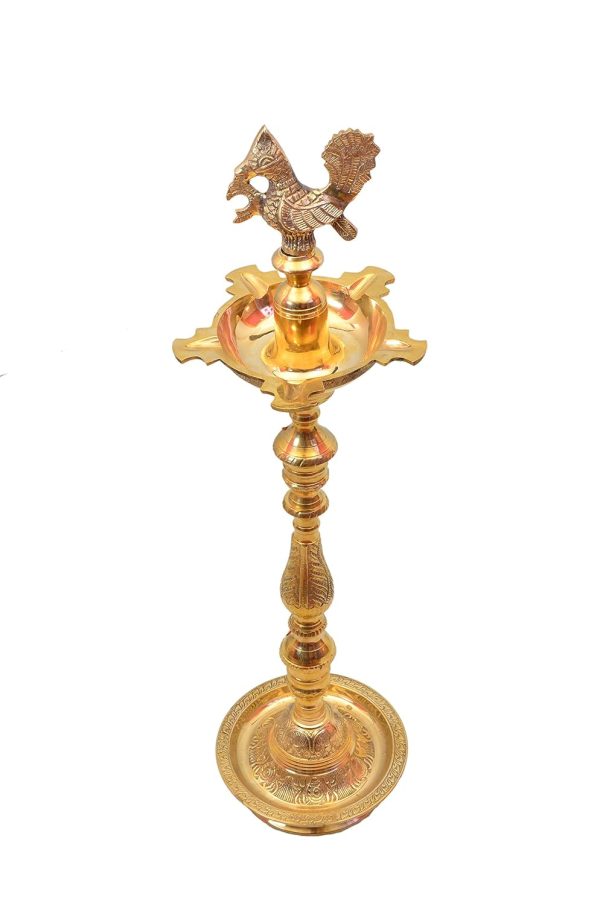 Brass Table Decor Mahabharat Oil Lamp, Deepak (FMAS686 F) - Image 2