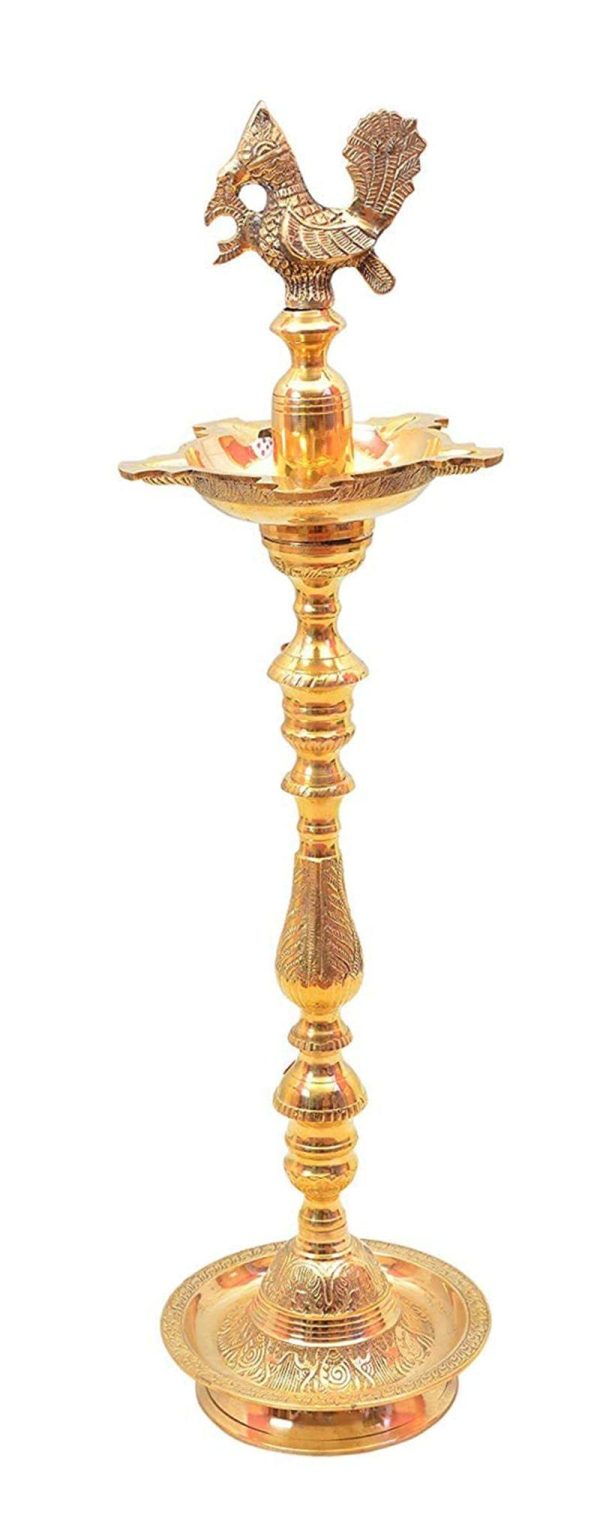 Brass Table Decor Mahabharat Oil Lamp Deepak (FMAS686 J) - Image 2