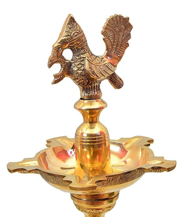 Brass Table Decor Mahabharat Oil Lamp Deepak (FMAS686 J) - Image 3