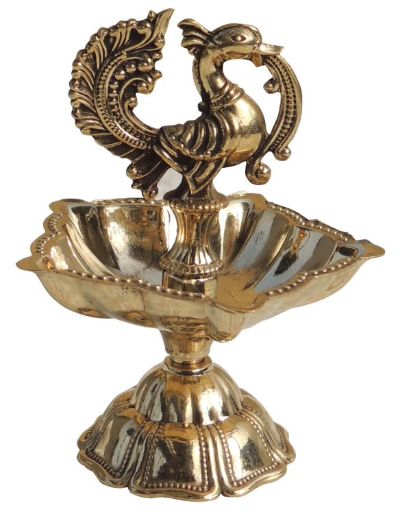 Brass Decorative Brass Murga Deepak No. 2 (FMAS778 C)